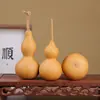 Pieza de arte de calabaza natural con imperfecciones originales, tallada a mano, pintada y decorada, pieza de mano de calabaza para práctica, venta de liquidación al por mayor