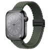 Correa de Reloj Magnética Trenzada de Doble Bucle para Cintura Delgada Adecuada para Apple 9 10 iWatch S11 Pulsera Magnética de Nylon