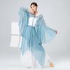 Ropa elegante de danza clásica china para mujer, de gasa, de dos piezas, para practicar la rima corporal, pantalones de pierna ancha de estilo antiguo, ropa de actuación.