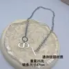 Colar de Borboleta Amor com Letras Pretas Aço Titânio Sem Cor Hip-hop Unissex Acessórios de Nicho Corrente de Lã