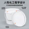 Cubo de Plástico Grueso de 5L en Stock, Cubo de Agua de 10 Litros, Material de Polipropileno de Grado Alimenticio, Cubo Grande Espiral Blanco Transparente de 25 Litros con Tapa