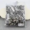 Paquete Completo al por Mayor 360 Arte para Uñas Gris Transparente Negro Transparente Diamante Accesorios Oscuros Super Brillantes Corazón Torcido Corazón de Amor Cuadrado Gordo Accesorios para Uñas Diamante