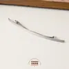 Horquilla de Aleación Texturizada Cepillada de Nicho para el Cabello Pinza de Resorte Accesorios para el Cabello Versátil Simple de Verano para la Parte Posterior de la Cabeza Cola de Caballo
