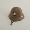 Gorro de Bebé Primavera y Otoño Ins Estilo Coreano Versátil Casual Panda de Bebé Sombrero Cubo Dibujo Animado Bebé Sombrero de Pescador