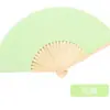 Abanico plegable blanco papel blanco abanico diy pintura 7 pulgadas pintura infantil jardín de infantes hecho a mano garabato abanico de colores