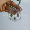 Lindo Colgante de Almacenamiento de Cabeza de Gato Grande, Caja Creativa Transparente para Guardar Pelo de Gato, Colgante de Almacenamiento de Gato Extra Grande