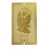 Fornecido Diretamente pelo Fabricante, Lembranças Turísticas Lingyin de Hangzhou, Cartão Dourado do Deus da Riqueza, Adesivo para Traseira de Celular Guanyin da Paz e da Sabedoria, Portátil de Bagagem de Mão