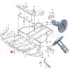 Aplicable a A4A6LA8S8A8LA2RS6 guardabarros delantero placa protectora inferior del motor chasis base de tornillo autorroscante