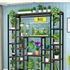 Novo Suporte de Flores de Jardim de Ferro Multicamadas para Interior Casa Varanda Sala de Estar Anti-corrosão Suporte para Vasos de Flores Suporte de Flores
