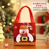 Bolsa de Manzana Navideña, Bolsa de Regalo de Nochebuena, Bolsa de Manzana con Cordón, Bolsa de Regalo con Cordón de Dulces de Peluche de Papá Noel