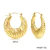 Pendientes Clásicos Europeos y Americanos en Forma de C Transfronterizos, Pendientes Metálicos Creativos de Estilo Fresco de Moda Personalizados, Pendientes de Acero Inoxidable para Mujer
