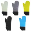 Guantes Antiescaldaduras Específicos para Horno, Transfronterizos, Forrados de Algodón, Antideslizantes, Resistentes a Altas Temperaturas, Horneado en Microondas, Guantes de Aislamiento Térmico de Silicona Extendido