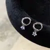 Brincos Pingente Bala Lábio Unha Osso da Orelha Unha Coração Estrela de Cinco Pontas Redondo Quadrado Gota D'água Zircônia