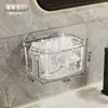 Caixa de Armazenamento de Parede para Banheiro, Suporte de Parede para Banheiro Sem Furar para Escova de Dentes, Pasta de Dente, Pente, Lavatório, Cesto de Armazenamento de Cosméticos