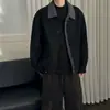 Abrigo de Lana Hombre Otoño Hombres Jóvenes Estilo Old Money Ropa de Hombre Sensación de Alta Gama Estilo Corto Chaqueta Gruesa de Lana de Invierno para Hombre