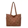 Estilo Preguiçoso Bolsa de Grande Capacidade Nova Bolsa Feminina Estilo Coreano Transfronteiriça Bolsa de Ombro Literária Harajuku Bolsa Tote para Aula de Estudante para Mulheres