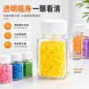 Botella de plástico transparente de 30 ml para guardar cuentas, caja dispensadora, material para manualidades DIY, botella de exhibición vacía