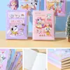 Caderno de Alto Valor com Botão de Pressão para Alunos do Ensino Fundamental, Diário de Bolso Fofo e Moderno com Desenhos, Venda por Atacado de Fábrica