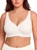 Lencería de Amazon Europa y América transfronteriza más vendida para busto grande, diseño moderno ondulado, talla grande, push-up y sujetador anti-caída para mujer