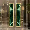 Estilo Moderno Simple Hotel de Lujo Club de Alto Nivel Manija de Puerta de Entrada Madera Maciza Vidrio Deslizante Tirador de Puerta de Doble Apertura
