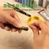 Kit de Ferramentas e Materiais de Esmalte Cloisonné para Fazer um Conjunto Completo de Pinturas Coloridas com Areia DIY para a Aula de Artesanato do Patrimônio Cultural Imaterial da Escola