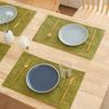 Comércio Exterior Transfronteiriço Popular Atacado Dupla Face Acabamento Requintado Jogos Americanos de Natal Etiquetáveis Longos Tapetes de Almoço Embalados Sob Demanda