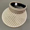 Chapéu de Sol Ins de Borracha Preto Estilo Coreano Chapéu de Sol com Top Aberto Chapéu de Palha Largo da Moda Headband Chapéu de Sol Feminino