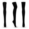 Nuevos calcetines de punto de algodón puro a rayas de color liso para otoño e invierno, conjunto de calcetines hasta la rodilla, tendencia japonesa y coreana, venta directa de fábrica