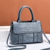 Bolsa de Mão para Mulheres, Grande Capacidade, Nova Moda 2026 Estilosa Padrão Pedra Transversal Bolsa de Mãe, Atacado