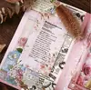 Libro de Materiales de Notas Adhesivas Retro Story, Serie Flores de la Mañana Recogidas al Atardecer, Decoración DIY para Diario Floral Vintage, 30 Hojas, 6 Diseños