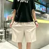 Shorts de Trabalho Finos Casuais Frescos ao Ar Livre Estilo Americano para Homens, Marca Solta Tendência Versátil Algodão Puro High Street Shorts de Cinco Pontos
