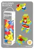 Blocos de Construção Educacionais de Desenho Animado para Crianças, de Partículas Grandes, para Iluminação Cognitiva, Transfronteiriços, Brinquedos para Meninos e Meninas