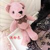 Muñeco de Peluche Oso Piña Grande de 20 cm Corbata de Moño Cinta Oso Oso Piña Lindo de Corea Regalo de Acompañamiento Disponible