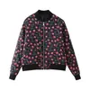 Estilo Europeo y Americano Invierno Nuevo Moda Femenina Chaqueta Bomber Retro Abrigo de Algodón Suelto Casual Top Corto