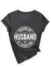 Raising My Husband Estación Europea Ebay Amazon Camiseta Cómoda y Elegante de Mujer Cuello en V Manga Corta Transfronteriza