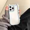 Adequado para iPhone 17 Capa de Telefone Transparente com Orelhas de Gato 3D, Capa Protetora para Apple 16Pm, Modelo Novo 1415 com Sensação de Alta Qualidade