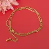 Pulsera de oro de Vietnam al por mayor moda diseño adelgazante de hueso de serpiente multilínea oro de imitación cadena delgada que no se decolora durante mucho tiempo joyería