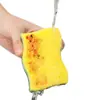 Esponja de Limpeza de Louça de Algodão com Polpa de Madeira, Pano de Limpeza Doméstico Espessado Dupla Face, Esfregão de Limpeza de Cozinha, Palha de Aço