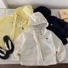 Chaqueta Infantil 2026 Bugatang Producto Nuevo de Verano para Niños y Niñas, Ropa de Protección Solar Color Sólido Perrito, Chaqueta Ligera con Capucha para Bebé