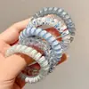 Goma para el pelo tipo cable de teléfono sin costuras con acabado de alta gama, suave con el cabello, banda elástica para mujer, cuerda para coleta de alta elasticidad, accesorio para el pelo