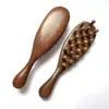Pente de sândalo dourado para meridianos atacado pente massageador de couro cabeludo cabo masculino e feminino tratamento para queda de cabelo dragar o corpo inteiro universal