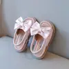 Sandalias para Niña 2025 Verano Nuevo Zapatos de Princesa con Moño para Niña Pequeña Banda Elástica de Moda Elegantes Modernos Zapatos de Playa