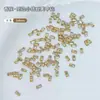 Joyería para Uñas Color Champagne Brillante Circonia Mini Pequeños Planos Fondo Diamante Mezclado Forma Especial Marquise Joyería de Diamante para Uñas Venta al por Mayor