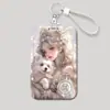 Portatarjetas de Princesa del Zodiaco Doce Portatarjetas de Comida Estudiantil Funda Protectora para Tarjeta de Campus, Tarjeta de Autobús, Tarjeta de Identificación Tarjeta de Acceso