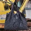 Bolsa de compras ecológica grande Nezha plegable portátil para comestibles fuerte y duradera moda de dibujos animados gran capacidad
