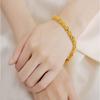 Pulsera de imitación de oro de 24k pulsera vacía exquisita para hombre y mujer gruesa 5D Trébol para novia suministro Taobao al por mayor