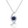 Collar con Colgante de Cruz de Plata de Ley S925 Transfronterizo Europeo y Americano para Mujer con Doce Piedras de Nacimiento, Cadena para Clavícula Versátil y Elegante