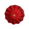 Placa de casamento de casamento Placa de frutas de plástico vermelho Prato de frutas secas domésticas Candy Melon Sseeds Estilo chinês Fortune Small Red Plate Wedding