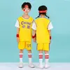 Traje de Baloncesto Infantil Niños y Niñas Estampado Número Jardín de Infancia Estudiantes de Primaria China No.23 Manga Corta Jersey de Competición