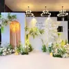 Decoração de Noivado Simples e Grandiosa Atmosfera de Casamento Balões Cenário Painel de Fundo KT Enfeites Mesa Conjunto Completo